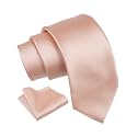 Axlon Tie for Men – Plaid Silk Neck Ties Set with Cufflinks Flower Pin, Pocket Square &amp; Black Gift Box, Combo Necktie Sets for Office Wear, Formal Suits &amp; Weddings (0, AXSOLID_PN1)