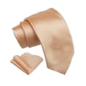 Axlon Tie for Men – Plaid Silk Neck Ties Set with Cufflinks Flower Pin, Pocket Square &amp; Black Gift Box, Combo Necktie Sets for Office Wear, Formal Suits &amp; Weddings (0, AXSOLID_PN1)