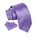 Axlon Tie for Men – Plaid Silk Neck Ties Set with Cufflinks Flower Pin, Pocket Square &amp; Black Gift Box, Combo Necktie Sets for Office Wear, Formal Suits &amp; Weddings (0, AXSOLID_PN1)