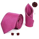 Axlon Tie for Men – Paisley Silk Neck Ties Set with Cufflinks Flower Pin, Pocket Square &amp; Black Gift Box, Combo Necktie Sets for Office Wear, Formal Suits &amp; Weddings (0, AXA9RX)