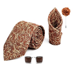 axlon tie for men  paisley silk neck ties set with cufflinks flower pin pocket square amp black gift box combo necktie sets for office wear formal suits amp weddings 0 axparrx