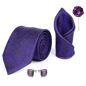 axlon tie for men  paisley silk neck ties set with cufflinks flower pin pocket square amp black gift box combo necktie sets for office wear formal suits amp weddings 0 axparrx