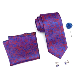 axlon tie for men  paisley silk neck ties set with cufflinks flower pin pocket square amp black gift box combo necktie sets for office wear formal suits amp weddings 0 axparrx