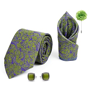 axlon tie for men  paisley silk neck ties set with cufflinks flower pin pocket square amp black gift box combo necktie sets for office wear formal suits amp weddings 0 axparrx