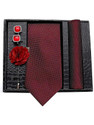 AXLON Silk Cufflink & Tie Pin Set