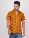 AXOLOTL Men Printed Straight Kurta