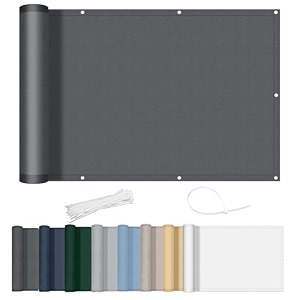 axt shade balcony privacy screen 100 x 600 cm 170 g uv blocking privacy protection and security of balcony railings anthracite