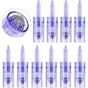 MYM Derma Pen Micro Needle Cartridge for Ultima A1/A6/M5/M7/N2 Derma Pen Replacement 12,36 and Nano Round Microneedle Therapy System (Blue 36, Pack of 50)