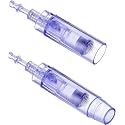 MYM Derma Pen Micro Needle Cartridge for Ultima A1/A6/M5/M7/N2 Derma Pen Replacement 12,36 and Nano Round Microneedle Therapy System (Blue 12, Pack of 50)