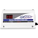 Axvolt Genius Digital TV Voltage Stabilizer for LED, Smart, QLED & OLED TVs up to 55 Inch | Supports Set Top Box & Home Theatre | Wide Voltage Protection | White