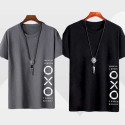 AXXITUDE Printed Men Black Grey T-Shirt