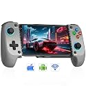 AXYBCOOL Mobile Wireless Phone Controller for iphone/Android with Hall Joystick, Mobile Game Controller with Phone Case Support, Compatible with Xbox Game Pass (Grey)