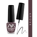 AYA Waterproof Eyeliner Quick Drying, Smudge proof, Long Lasting &amp; Waterproof Liquid Color Eyeliner for Eye Makeup (Brown, 5 ml) - R