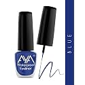 AYA Waterproof Eyeliner Quick Drying, Smudge proof, Long Lasting &amp; Waterproof Metallic Liquid Color Eyeliner for Eye Makeup (Blue, 5 ml) - R