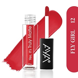 aya yes it39s truly matte liquid lipstick 12 fly girl 25 ml  long lasting  waterproof  kiss proof  enriched with jojoba oil shea butter almond oil vitamin e spf