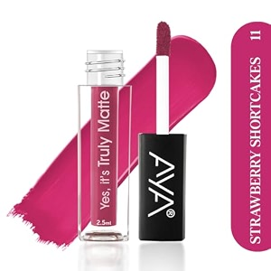 aya yes it39s truly matte liquid lipstick 11 strawberry shortcake 25 ml  long lasting  waterproof  kiss proof  enriched with jojoba oil shea butter almond oil vitamin e spf
