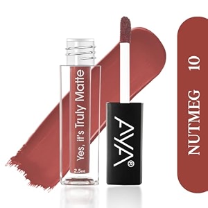 aya yes it39s truly matte liquid lipstick 10 nut meg 25 ml  long lasting  waterproof  kiss proof  enriched with jojoba oil shea butter almond oil vitamin e spf