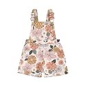 Ayalinggo Toddler Baby Girl Sunflower Print Overalls Shorts with Pocket Suspender Trousers Cute Summer Clothing Outfit
