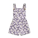 Ayalinggo Toddler Baby Girl Sunflower Print Overalls Shorts with Pocket Suspender Trousers Cute Summer Clothing Outfit