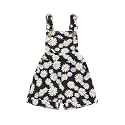 Ayalinggo Toddler Baby Girl Sunflower Print Overalls Shorts with Pocket Suspender Trousers Cute Summer Clothing Outfit
