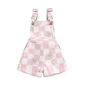 Ayalinggo Toddler Baby Girl Sunflower Print Overalls Shorts with Pocket Suspender Trousers Cute Summer Clothing Outfit
