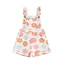 Ayalinggo Toddler Baby Girl Sunflower Print Overalls Shorts with Pocket Suspender Trousers Cute Summer Clothing Outfit