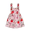 Ayalinggo Toddler Baby Girl Sunflower Print Overalls Shorts with Pocket Suspender Trousers Cute Summer Clothing Outfit