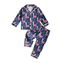 Ayalinggo Toddlers Halloween Pajamas Baby Kids Boy Girl Pumpkin Pajama Set Ghost Pjs Jammies Button Down Lounge Sleepwear