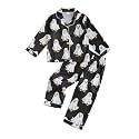 Ayalinggo Toddlers Halloween Pajamas Baby Kids Boy Girl Pumpkin Pajama Set Ghost Pjs Jammies Button Down Lounge Sleepwear