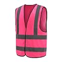 AYKRM 12 colour High visibility viz vest hi vis viz reflective work construction safety vest (XS-8XL)