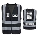 AYKRM 12 colour High visibility viz vest hi vis viz reflective work construction safety vest (XS-8XL)