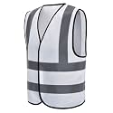 AYKRM 12 colour High visibility viz vest hi vis viz reflective work construction safety vest (XS-8XL)