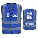 AYKRM 12 colour High visibility viz vest hi vis viz reflective work construction safety vest (XS-8XL)