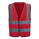 AYKRM 12 colour High visibility viz vest hi vis viz reflective work construction safety vest (XS-8XL)