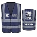 AYKRM 12 colour High visibility viz vest hi vis viz reflective work construction safety vest (XS-8XL)