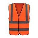 AYKRM 12 colour High visibility viz vest hi vis viz reflective work construction safety vest (XS-8XL)