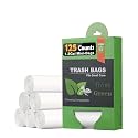 AYOTEE 1.2 Gallon Small Trash Bags, Plant-based Mini Garbage Bags 125 Count