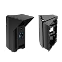 Ayotu Waterproof Adjustable 30 to 60 Degree Angle Mount for Video Doorbell Wired, Doorbell Mounting Bracket Wedge Corner with Rain Shield, Doorbell Angle Holder, Black