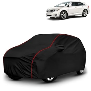 ayshu all-weather resistant car cover compatible with toyota venza  triple-stitched mirror amp antenna pockets with elastic bottom hem amp buckle strap  dustproof uv protection