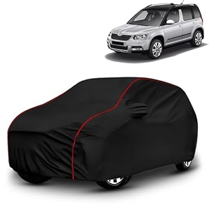 ayshu all-weather resistant car cover compatible with skoda yeti  triple-stitched mirror amp antenna pockets with elastic bottom hem amp buckle strap  dustproof uv protection