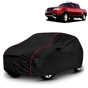 ayshu all-weather resistant car cover compatible with tata xenon xt  triple-stitched mirror amp antenna pockets with elastic bottom hem amp buckle strap  dustproof uv protection