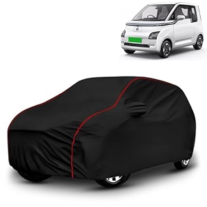 ayshu all-weather resistant car cover compatible with mg comet ev  triple-stitched mirror amp antenna pockets with elastic bottom hem amp buckle strap  dustproof uv protection