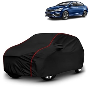 ayshu all-weather resistant car cover compatible with maruti suzuki ciaz  triple-stitched mirror amp antenna pockets with elastic bottom hem amp buckle strap  dustproof uv protection