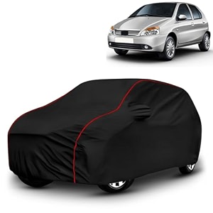 ayshu all-weather resistant car cover compatible with tata indica  triple-stitched mirror amp antenna pockets with elastic bottom hem amp buckle strap  dustproof uv protection