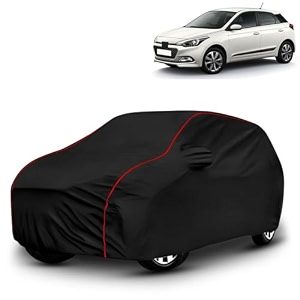 ayshu all-weather resistant car cover compatible with hyundai elite i20  triple-stitched mirror amp antenna pockets with elastic bottom hem amp buckle strap  dustproof uv protection