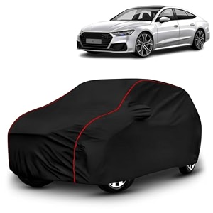 ayshu all-weather resistant car cover compatible with audi a7  triple-stitched mirror amp antenna pockets with elastic bottom hem amp buckle strap  dustproof uv protection
