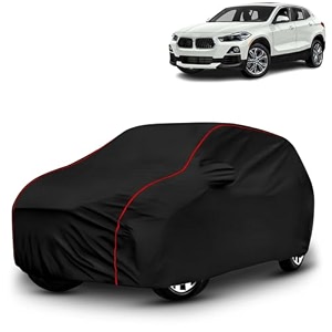 ayshu all-weather resistant car cover compatible with bmw x2  triple-stitched mirror amp antenna pockets with elastic bottom hem amp buckle strap  dustproof uv protection
