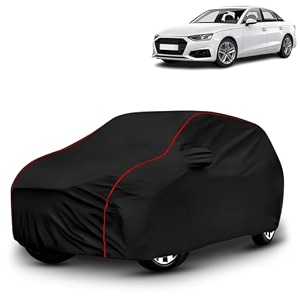 ayshu all-weather resistant car cover compatible with audi a4  triple-stitched mirror amp antenna pockets with elastic bottom hem amp buckle strap  dustproof uv protection