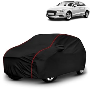 ayshu all-weather resistant car cover compatible with audi a3  triple-stitched mirror amp antenna pockets with elastic bottom hem amp buckle strap  dustproof uv protection