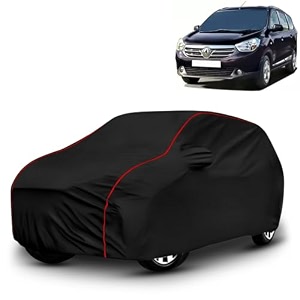 ayshu all-weather resistant car cover compatible with renault lodgy  triple-stitched mirror amp antenna pockets with elastic bottom hem amp buckle strap  dustproof uv protection